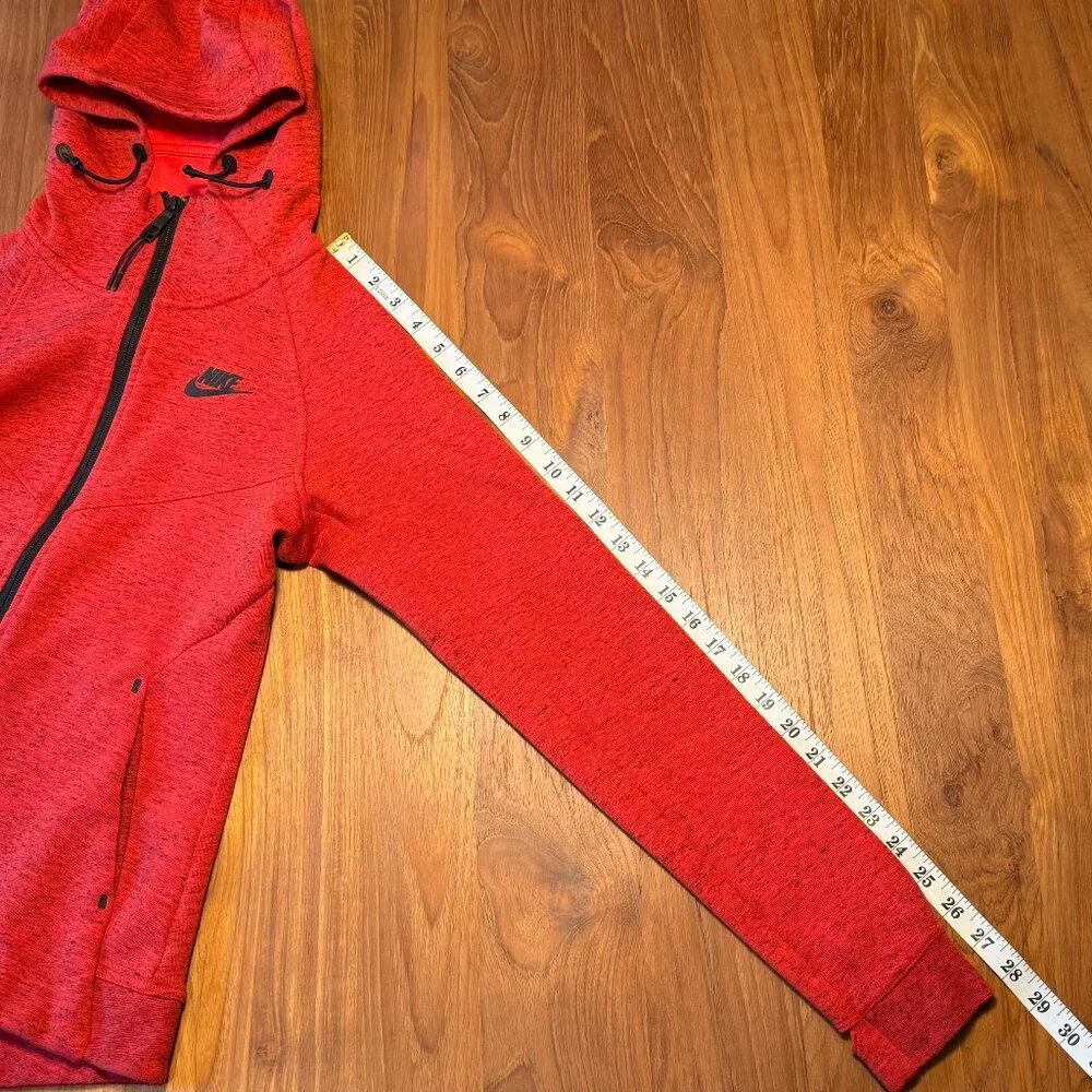 Nike Women's Running Jacket with Hood Red Heather Size S‎
